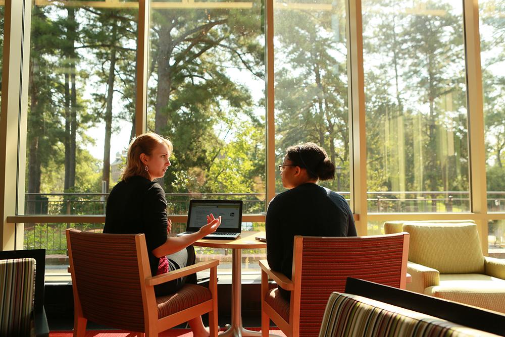 students, staff, inside, indoors, people, windows, computers, career center, careers, cohen