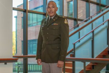 A person in a military uniform
