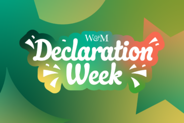 A graphic that says W&M Declaration Week against a green background.
