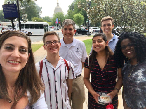 Stamps Scholars in Washington DC with Executive Director Randy McDow