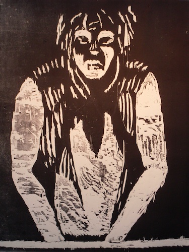 Cyrano Moore, 'Untitled,' woodblock pring