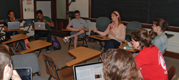 Alli Neff in her class