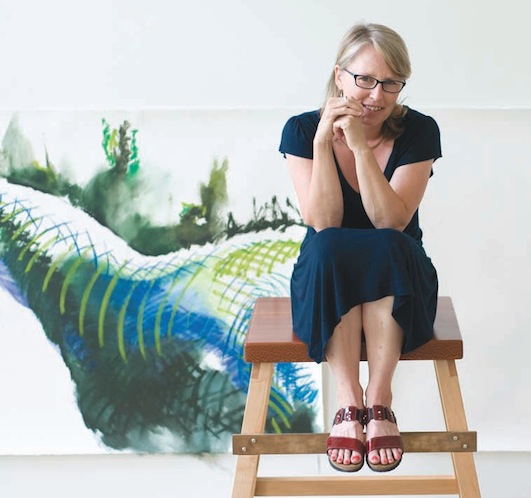Elizabeth Mead in her Lake Matoka art studio