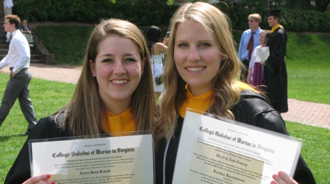 Alexis Bennett and Merideth Looney WM' 14