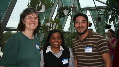 Current faculty members Diane Shakes and Shanta Hinton with graduate student Ghazi Mahjoub '14