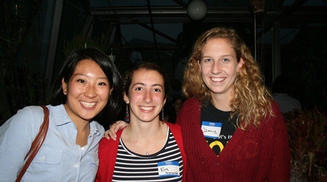 Kristen Wong '12, Eva Szymanski '13, and Jamie Barr '12