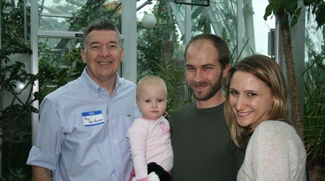 Faculty Paul Heideman and the Westers (Matt '06 and Jessica '05)