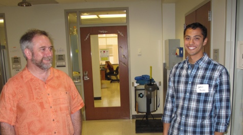 Assoc. Prof. Mark Forsyth and Anthony Bennia '15