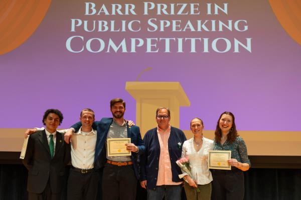 2025 Barr Prize for Public Speaking