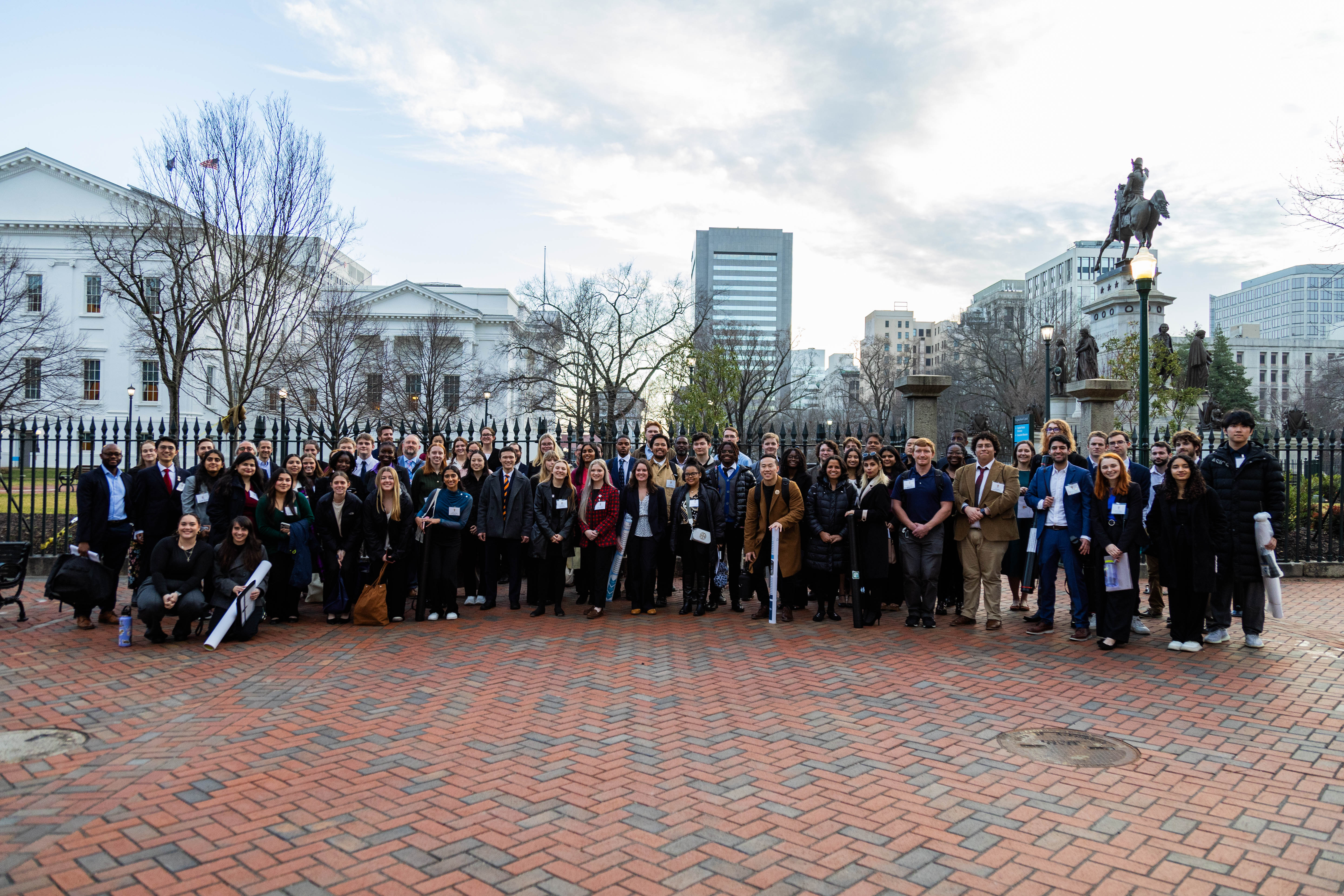 Six William & 玛丽 students were among the 67 presenters representing over 30 research projects from 16 Virginia universities at the inaugural Undergraduate Research Showcase at the Capitol Feb. 6 in Richmond. (Photo by Tess Willett)