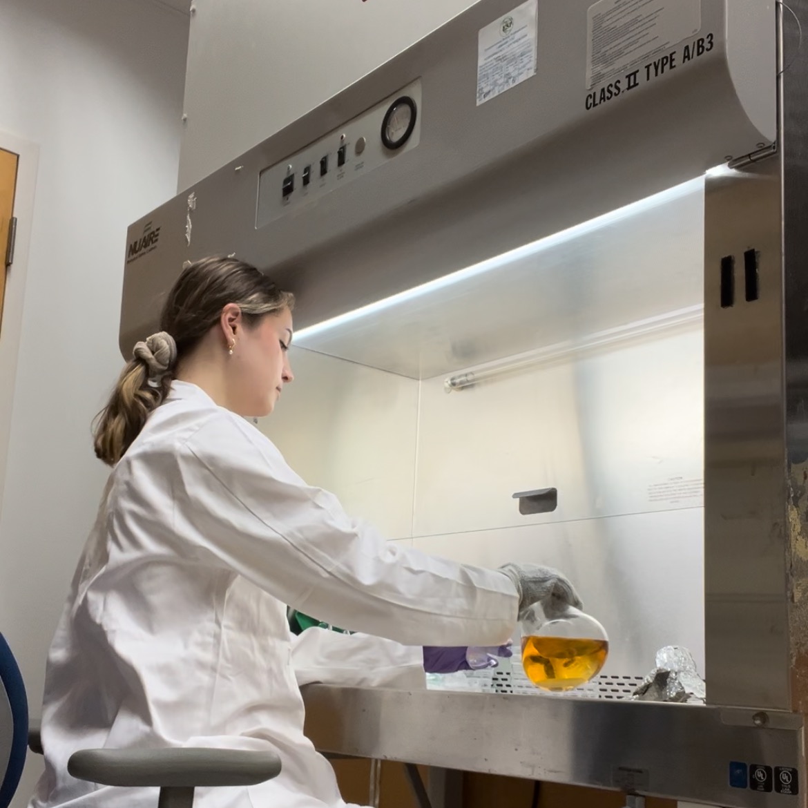 Breegan O’Hearn ’25, a biology and environment & sustainability double major, received a Charles Center Summer Research Grant to investigate plastic toxicity. (Courtesy photo)