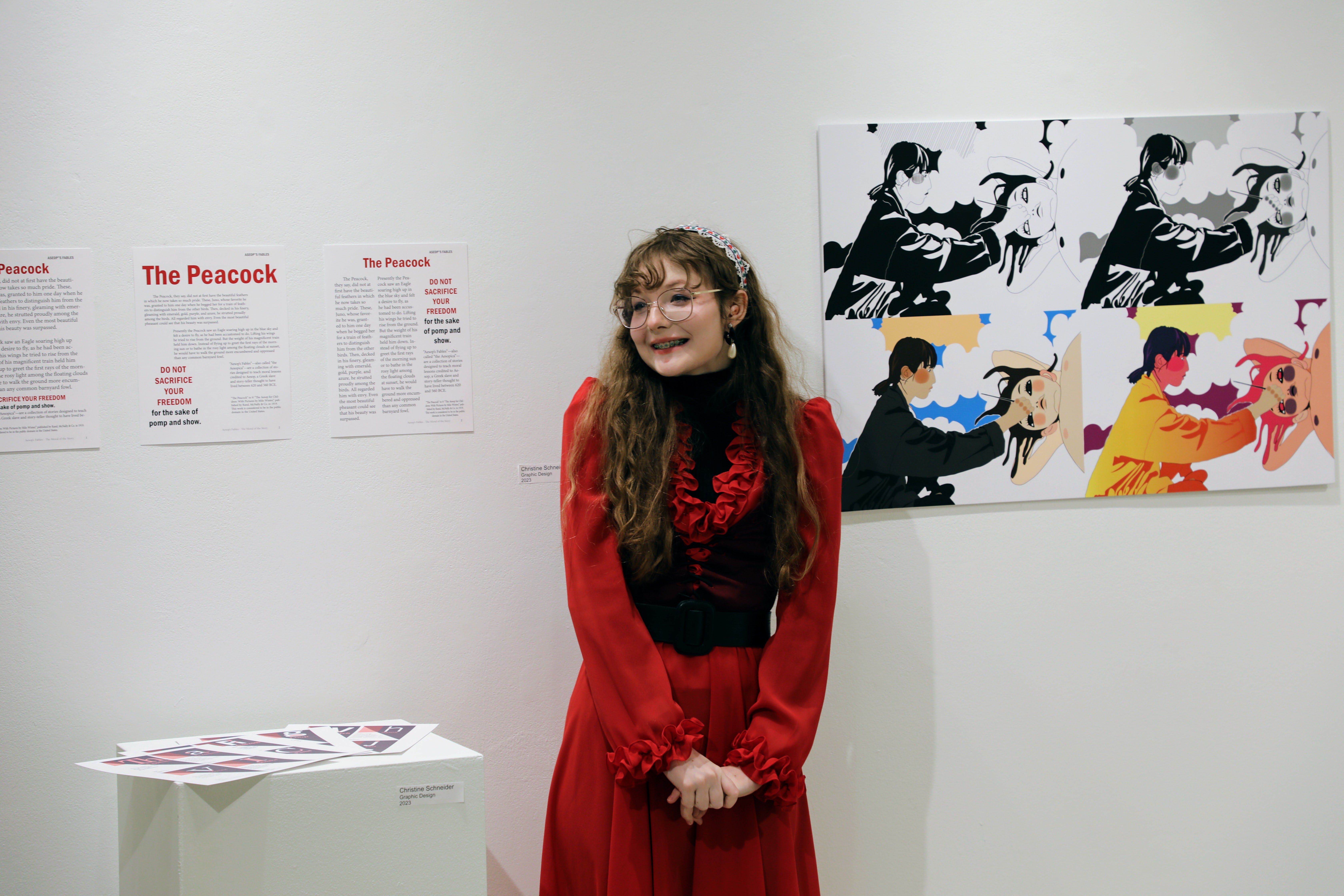 With support from a Catron scholarship, Chris Schneider '24 pursued an "Illustration and Storytelling" month-long residency in Manhattan's School of Visual Arts. (photo by Emmanuel Sampson)