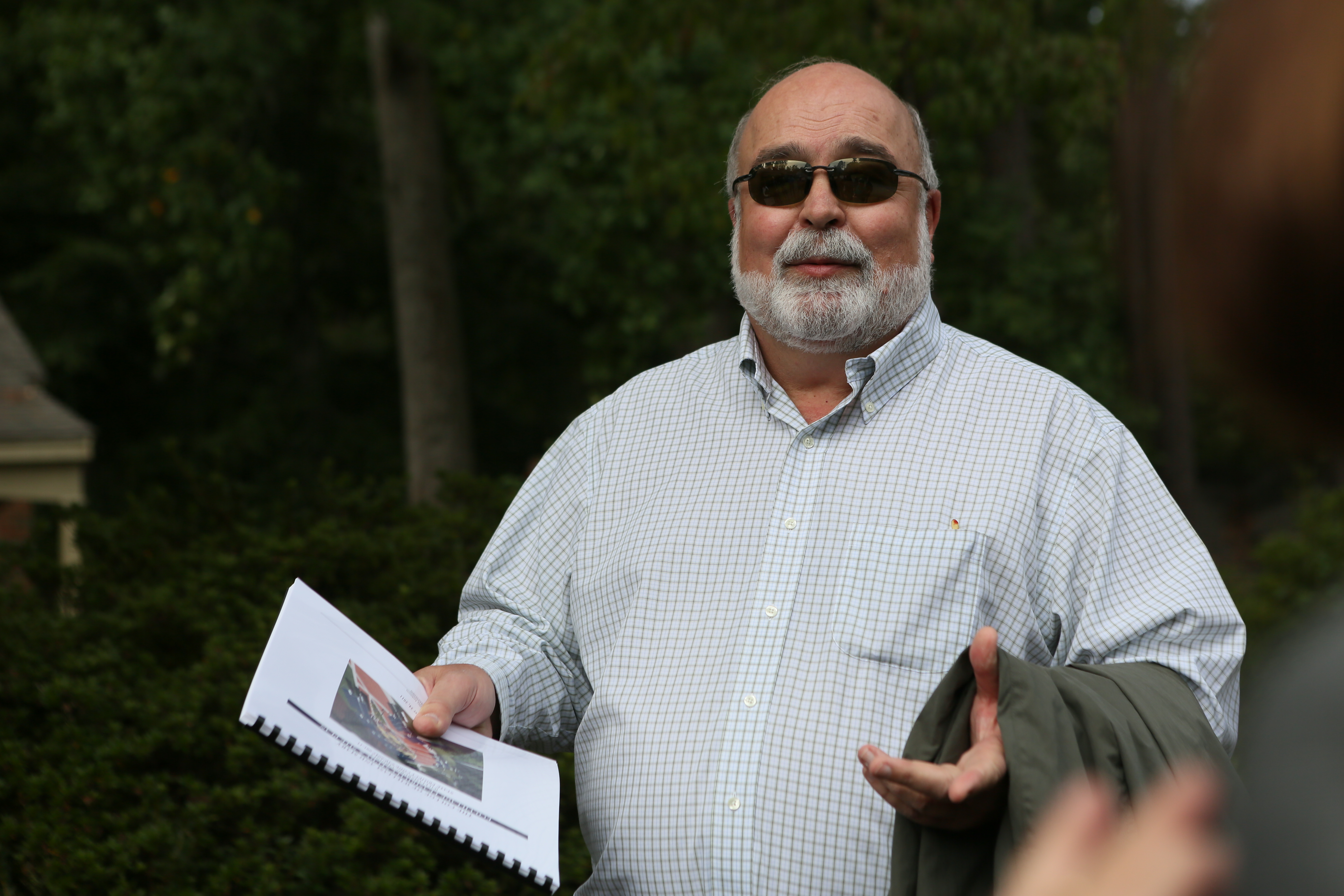 Prof. Taylor explained that teaching is like planting a tree: "you don't know the outcome, but you have hope." (Photo by Stephen Salpukas)