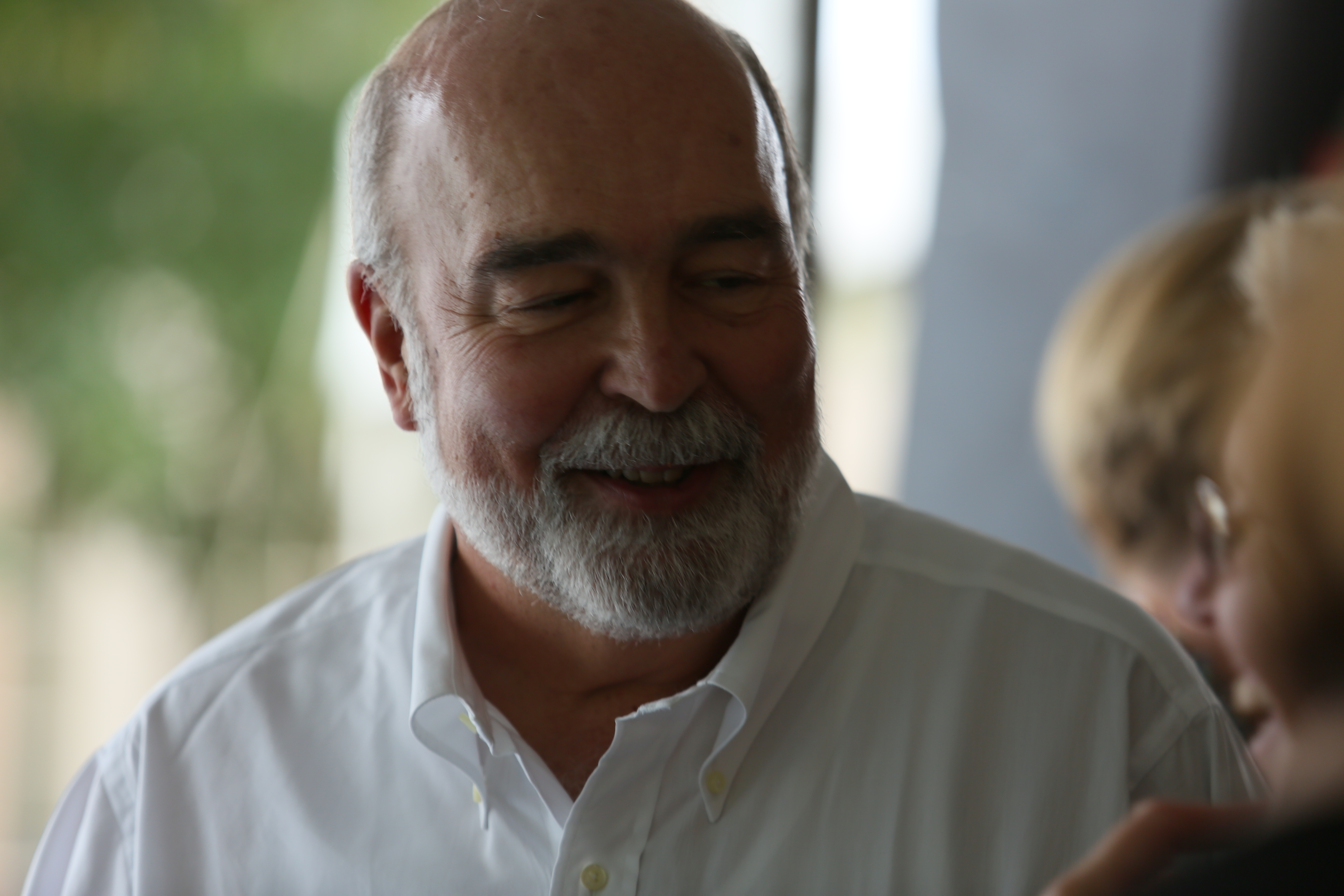 For more than two decades, Prof. Dennis Taylor has challenged his Sharpe Community Scholars to contemplate questions of meaning and purpose relating to environmental studies. (Photo by Stephen Salpukas)