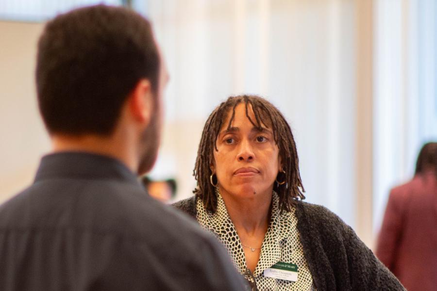 Dr. Iyabo Osiapem, teaching professor of Africana studies and linguistics and co-director of WMSURE, is an expert in Caribbean linguistics. (Photo by Tess Willett)