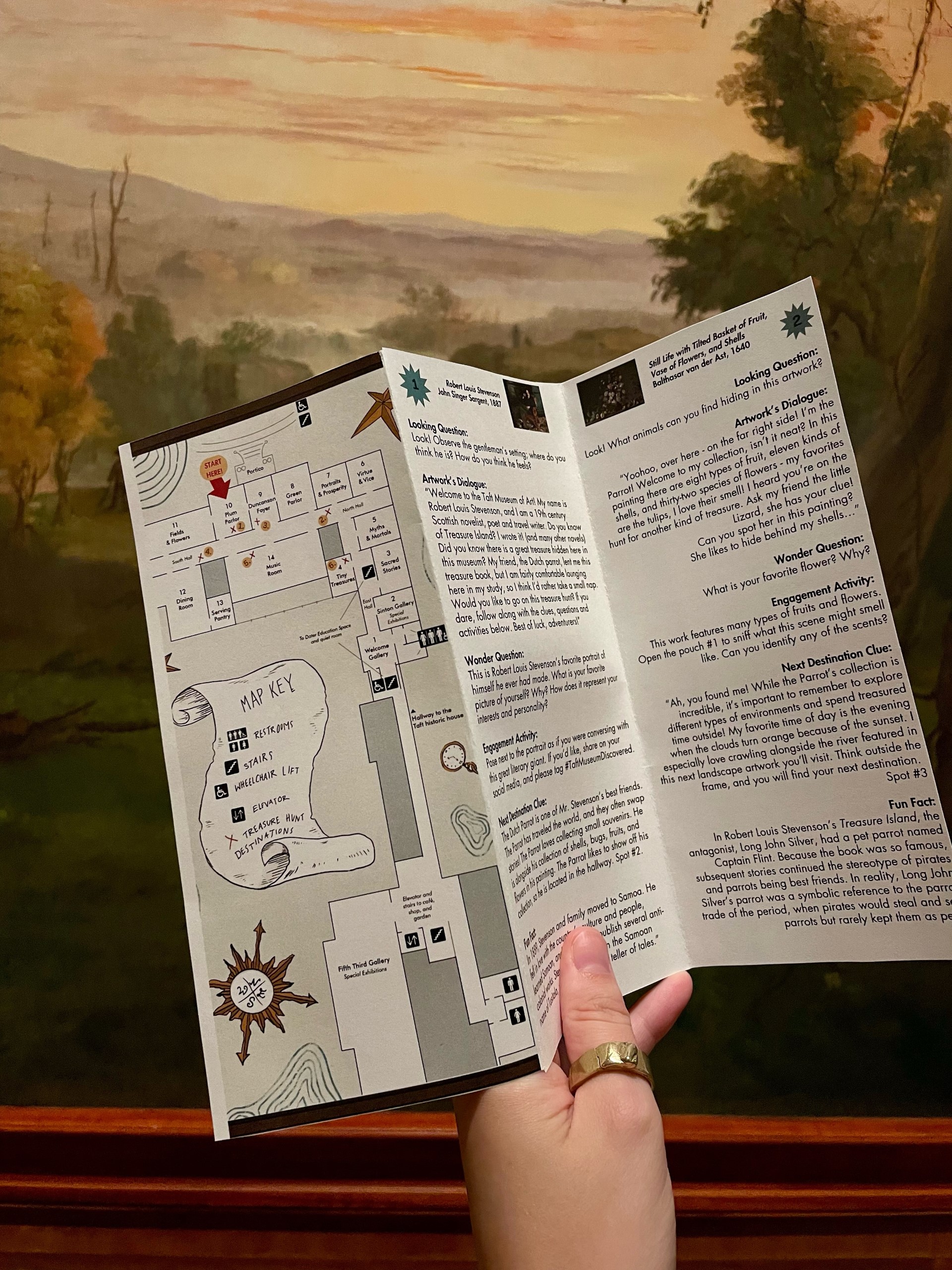 Anna Wershbale '24 served as a Woody Intern at Cincinnati's Taft Museum of Art, where she developed a scavenger hunt for young museum-goers. (photo by Anna Wershbale)