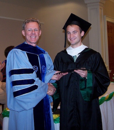 Professor Donahue with Hogan Prize Winner, Brett Evans