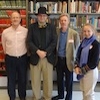 Professor Hutton, Hermanus Lemmer '08, and Professors Donahue and Irby