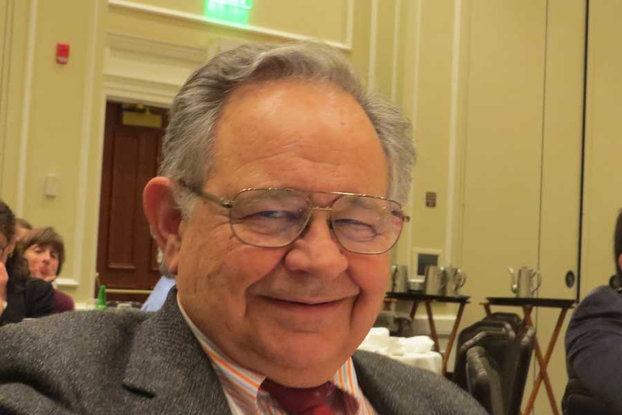Professor Baron enjoying the banquet