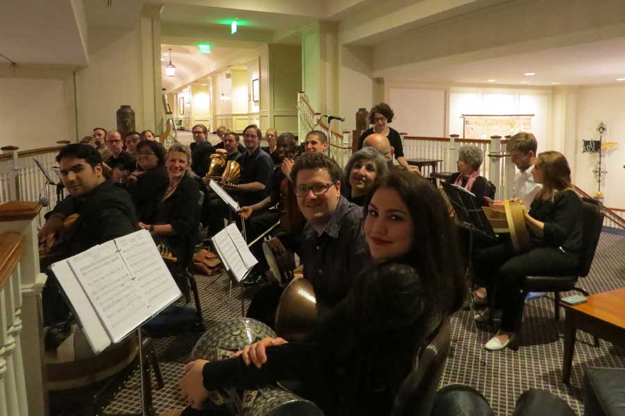 Middle Eastern Music Ensemble, serenading attendees friday night