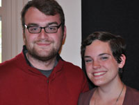 Winners Jordan Sutlive '14 and Emma Aylor '13