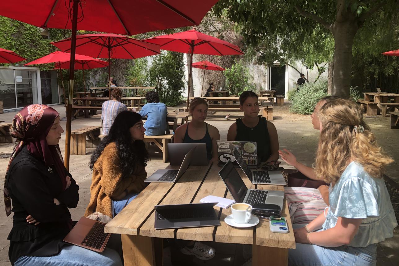 William & 玛丽 French & Francophone study abroad students in Montpellier