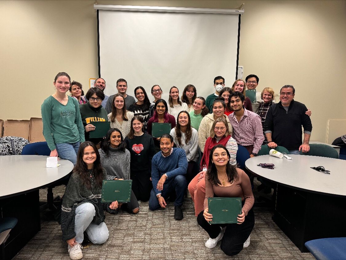 Faculty and students celebrate end of the term