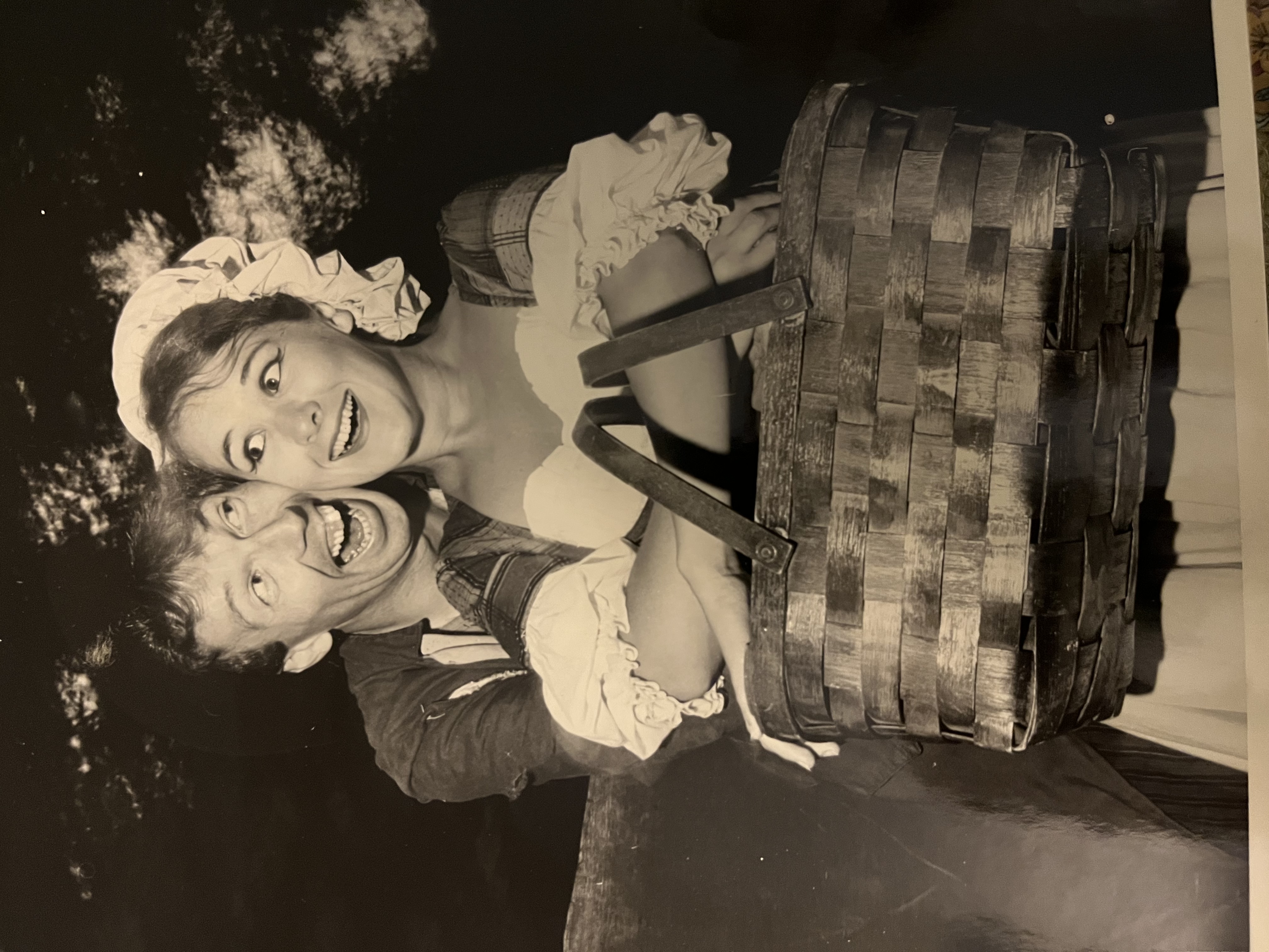 John Reese as the chicken thief Cephus Sicklemore, alongside castmate Carol Smith, in "The Common Glory," 1966 (Photo provided by John Reese)
