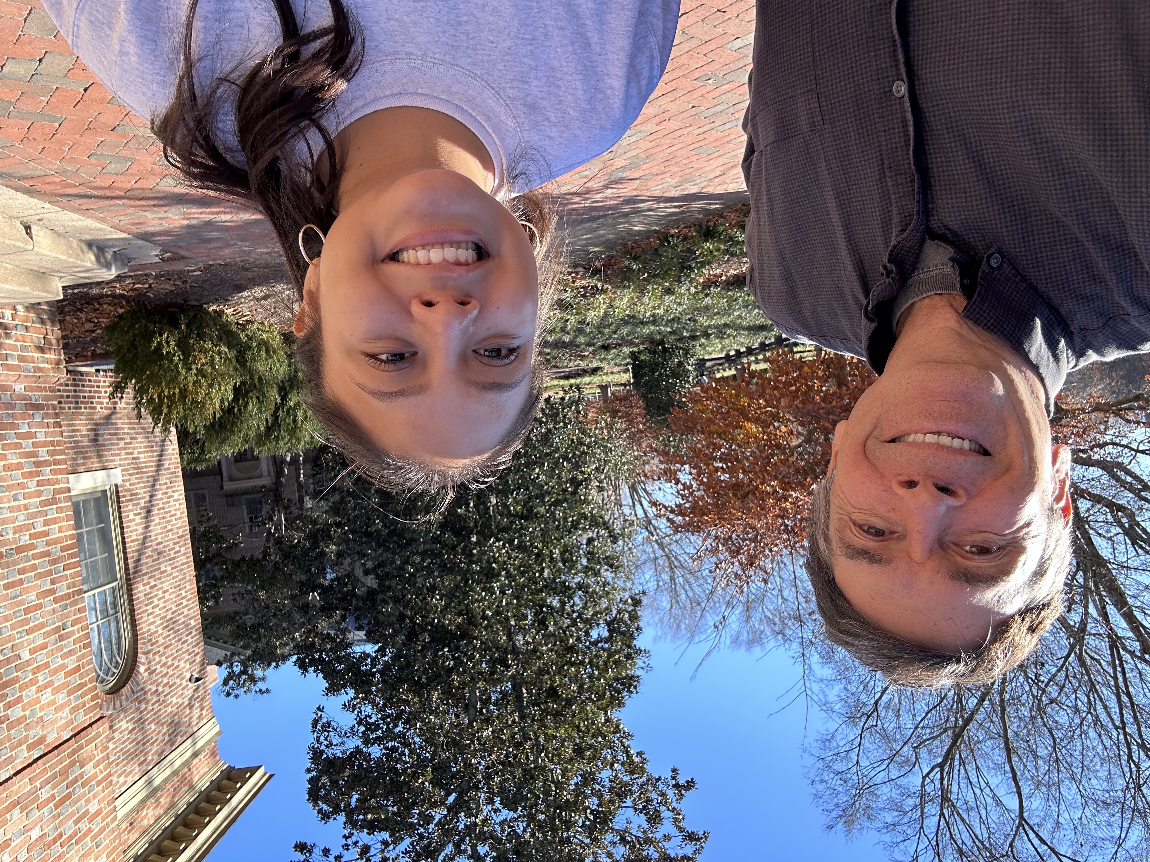 Professor Jack Martin and Dakota Kinsel '26