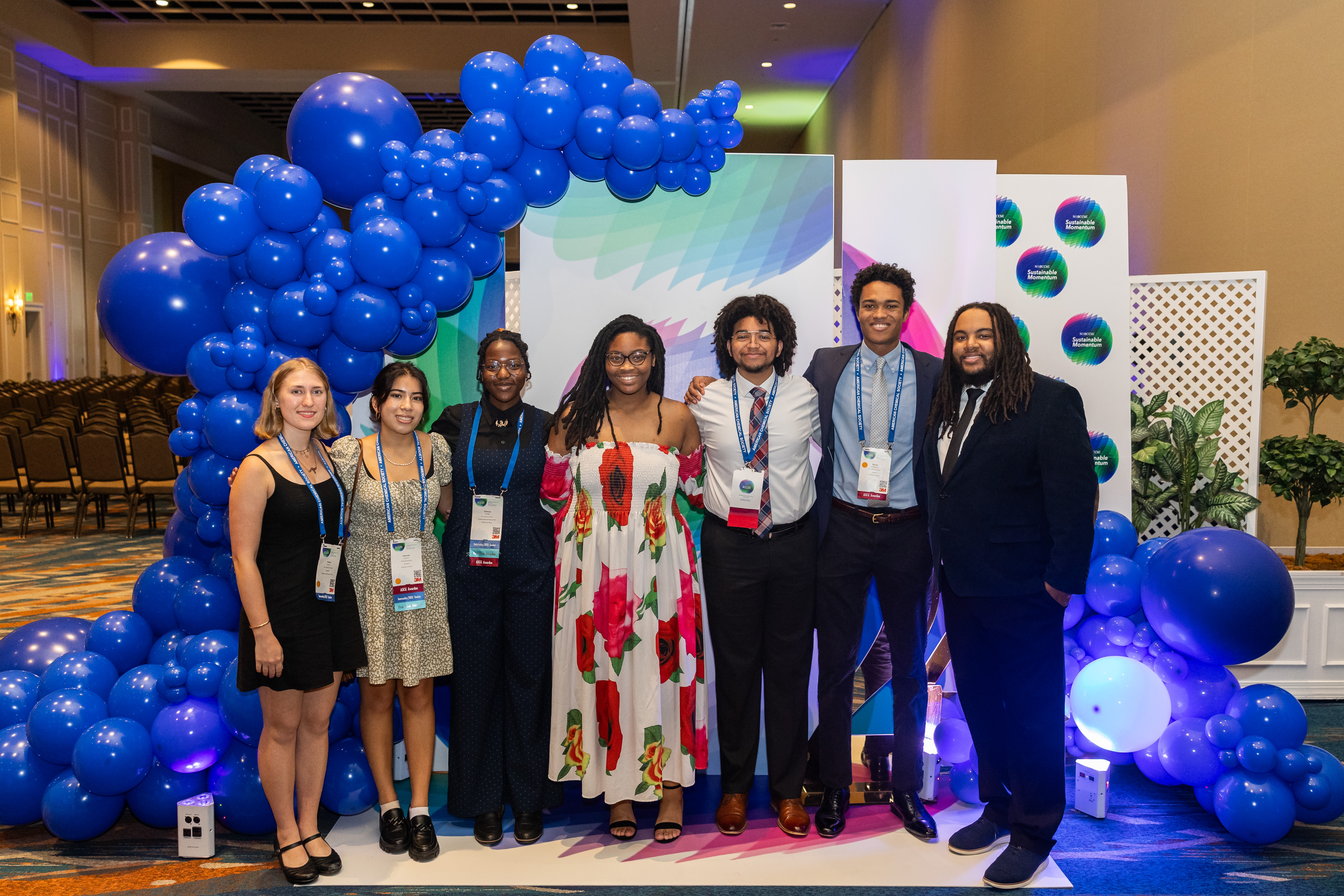 William & 玛丽’s chapter at the NOBCChE National Conference (Photo by PB&J Photography Studios, Provided by Isaiah Speight)