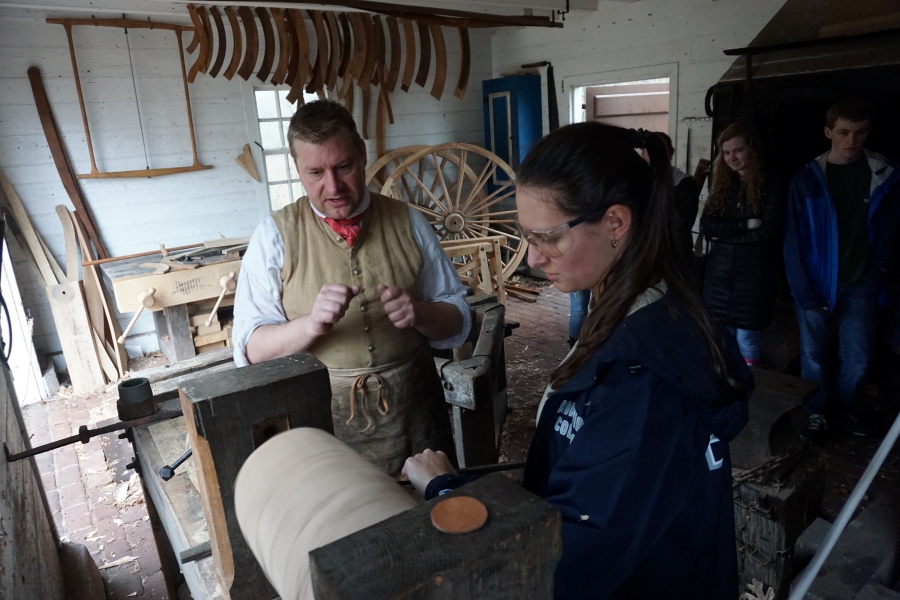 HIST 407-01:  Field School in Material Culture | Colonial Williamsburg Carpenter's Yard