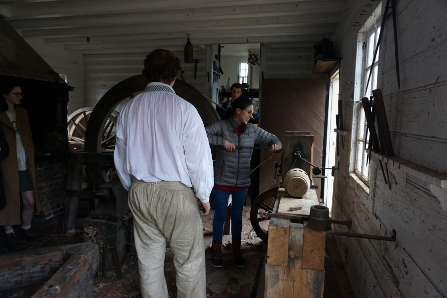 HIST 407-01:  Field School in Material Culture | Colonial Williamsburg Carpenter's Yard