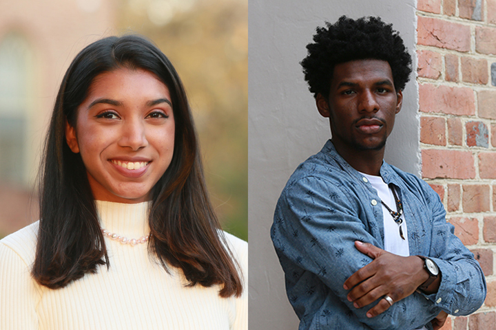  Nitya Labh ’22 (left) and Alton Coston ’23 (right) 