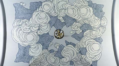 Ceiling mural at Washington Hall
