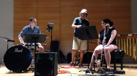 In rehearsal:
