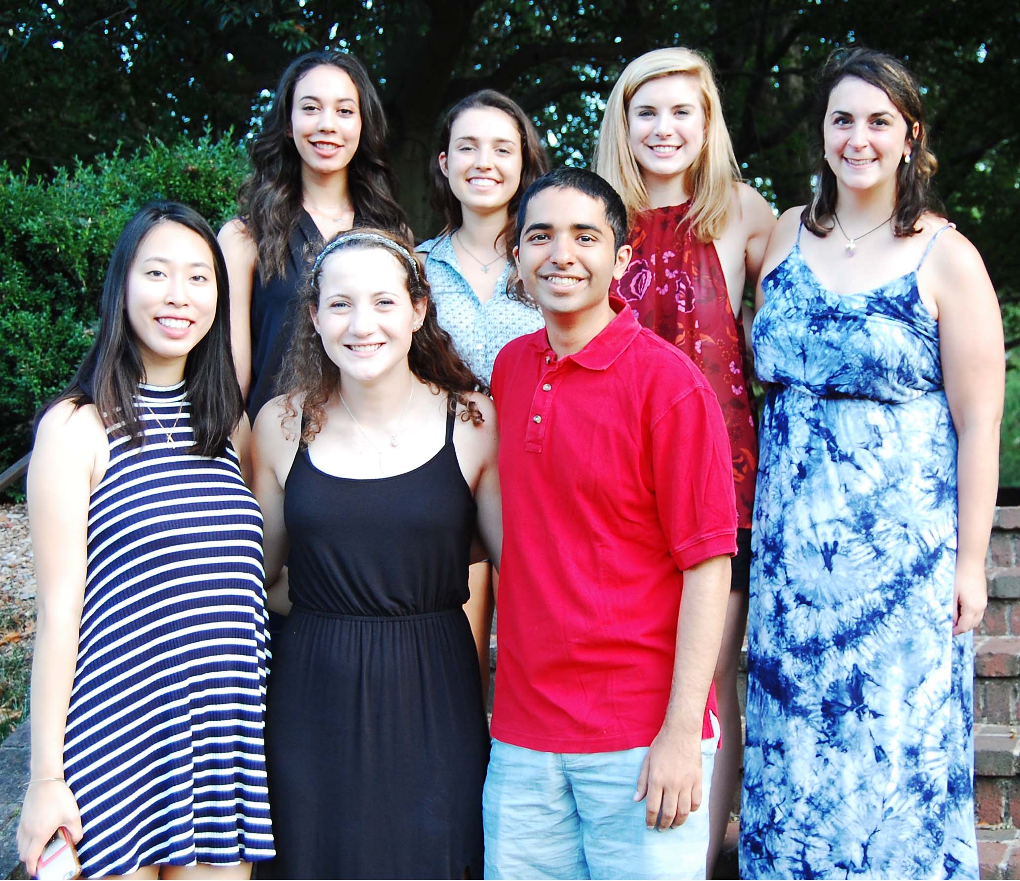 Students attending the workshop: (front) Amanda Wong '20, Gracy Murray '19, Sahil Mehrotra '17 (back) Alexis Payne '19, Carolina Panzardi '18, Abby Newell '18, Kim Sarro '17