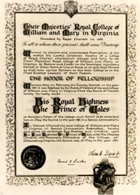 Honorary fellowship awarded to Prince Charles