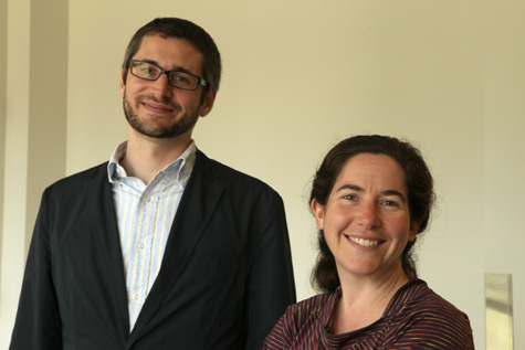Hilimire (left) and Forestell (Photo by Stephen Salpukas)