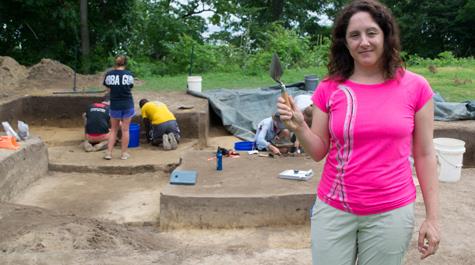 On the dig: