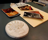 A handmade memento and photos from 'Oedipus.'