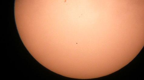 It's that teeny dot in the middle