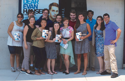 Clements with 1693 Scholars who saw ''Dear Evan Hansen'' during its Washington, D.C., run.