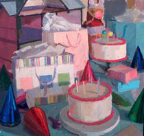 ''Cakes and Party Hats,'' 2015, Nicole Santiago