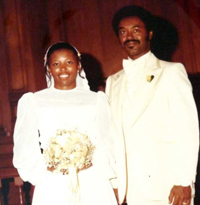 The Winstons' wedding photo