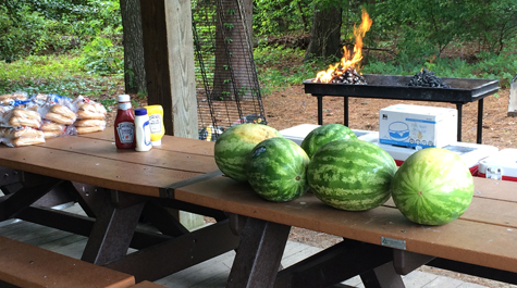 Readying the cookout