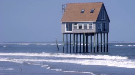 Barrier island migration: