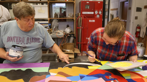 Making a mural