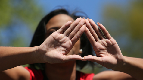 The Mu Upsilon Chapter of Delta Sigma Theta Sorority, Inc., was the first NPHC sorority to be estbalished at W&M. (Photo by Stephen Salpukas)
