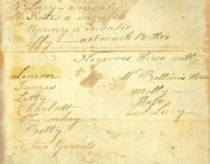Lemon, namesake of the Lemon Project, is included among names of people enslaved by William & 玛丽.