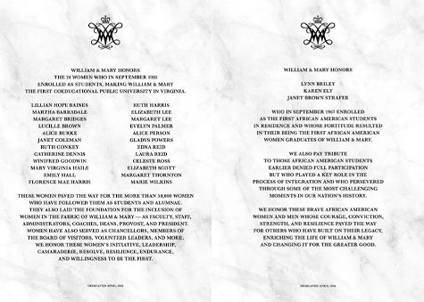 A rendering of the two plaques. Click for a larger version. (Art by Rachel Follis)